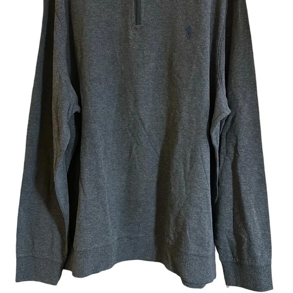 Polo by Ralph Lauren 1/4 Zip Gray Pullover Size XXL - Picture 3 of 9